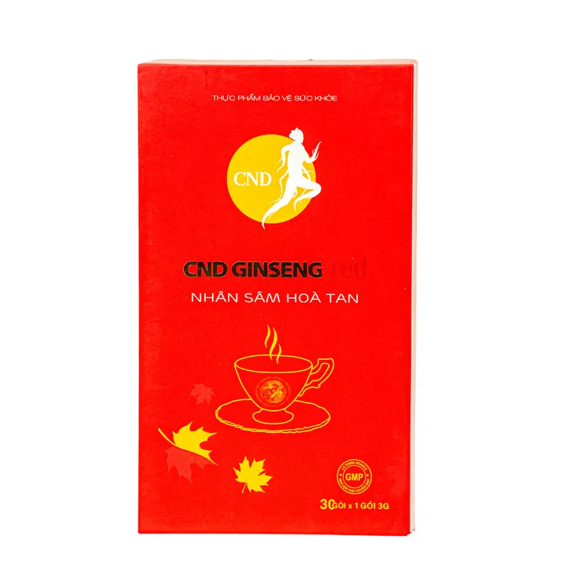 CND Ginseng Red – Nhân sâm hòa tan, hỗ trợ bổ thận, giảm mệt mỏi (hộp 30 gói)0
