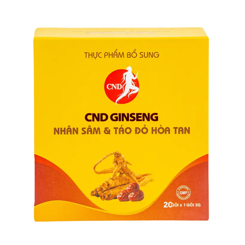 Nhân sâm và táo đỏ hòa tan (kèm túi)