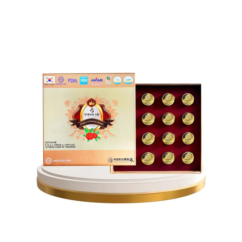 Thực phẩm bảo vệ sức khỏe Ginseng Berry S Pill (hộp nhỏ 16 viên)0