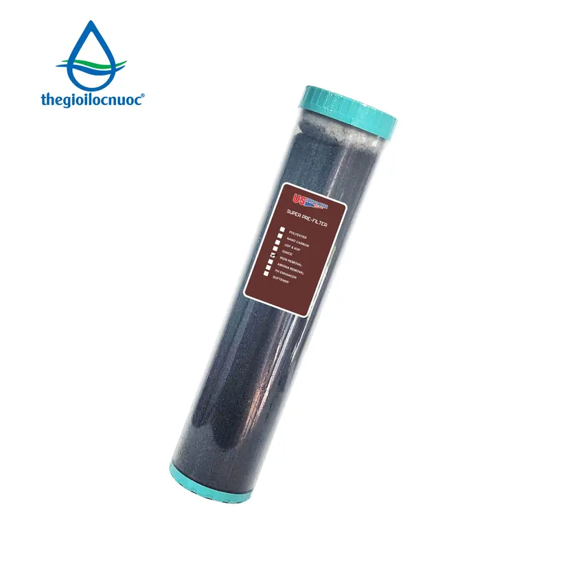 Lõi lọc thay thế xử lý sắt USTopwater 20 inches béo, Model: F-Fera-45, Công suất 1200 lít/giờ