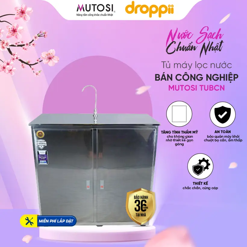 Tủ máy lọc nước bán công nghiệp Mutosi TUBCN   